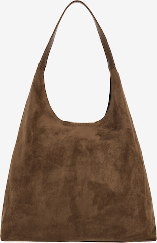 Usha - Mala de ombro em castanho: frente