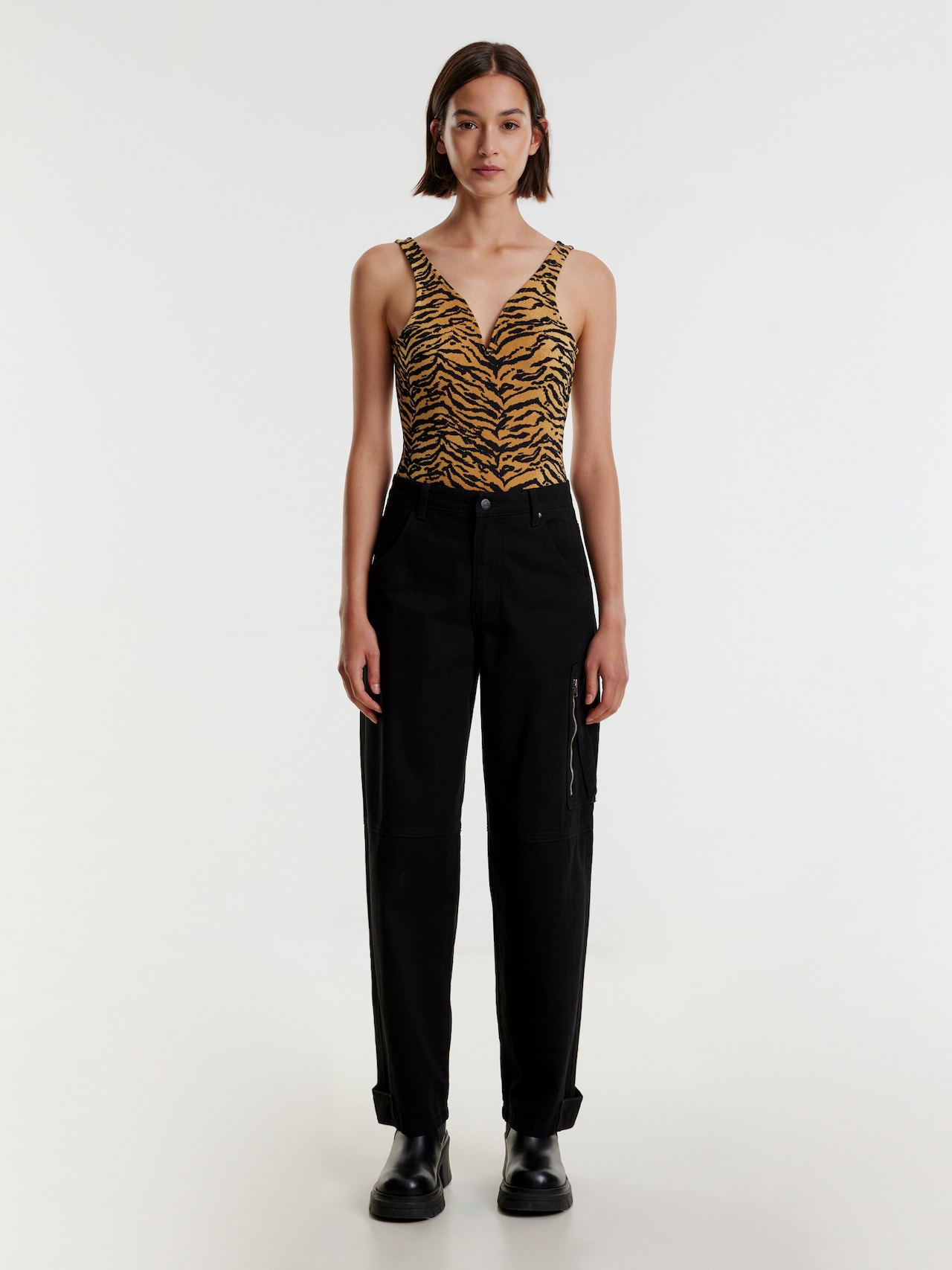 EDITED Produits Shirtbody 'Dalia' marron