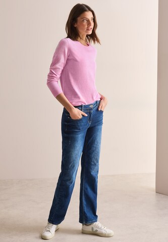 CECIL Rundhalspullover in Pink