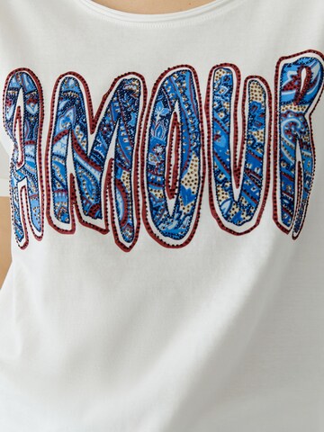 OUI T-Shirt in Weiß