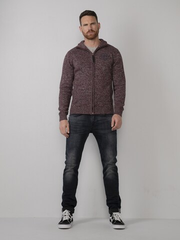 Petrol Industries Strickjacke in Rot