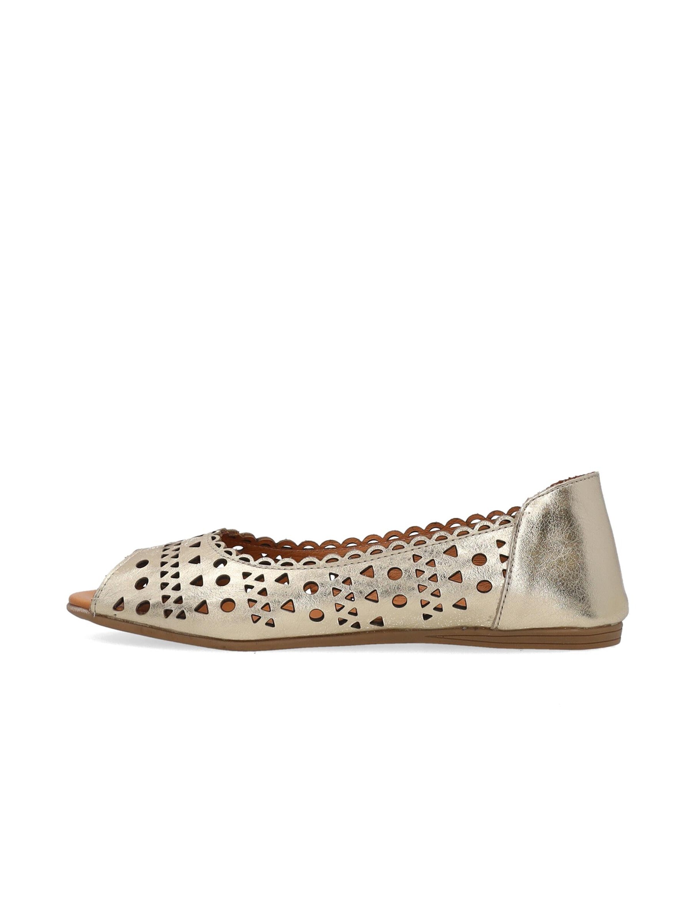 VENEZIA Ballet Flats in Gold: front