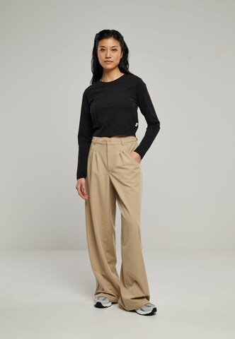 Urban Classics Wide Leg Bukse i beige