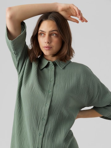 VERO MODA Shirt Dress 'Natali' in Green