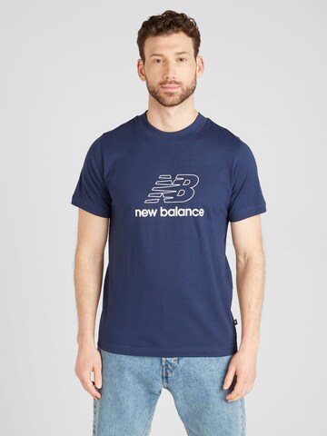 new balance Shirt in Blue: front