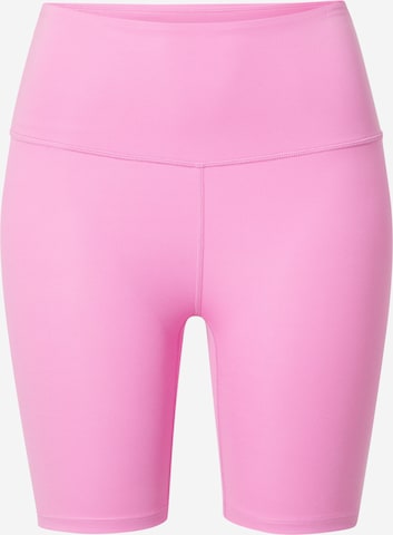 Varley Skinny Workout Pants 'Let's move' in Pink: front