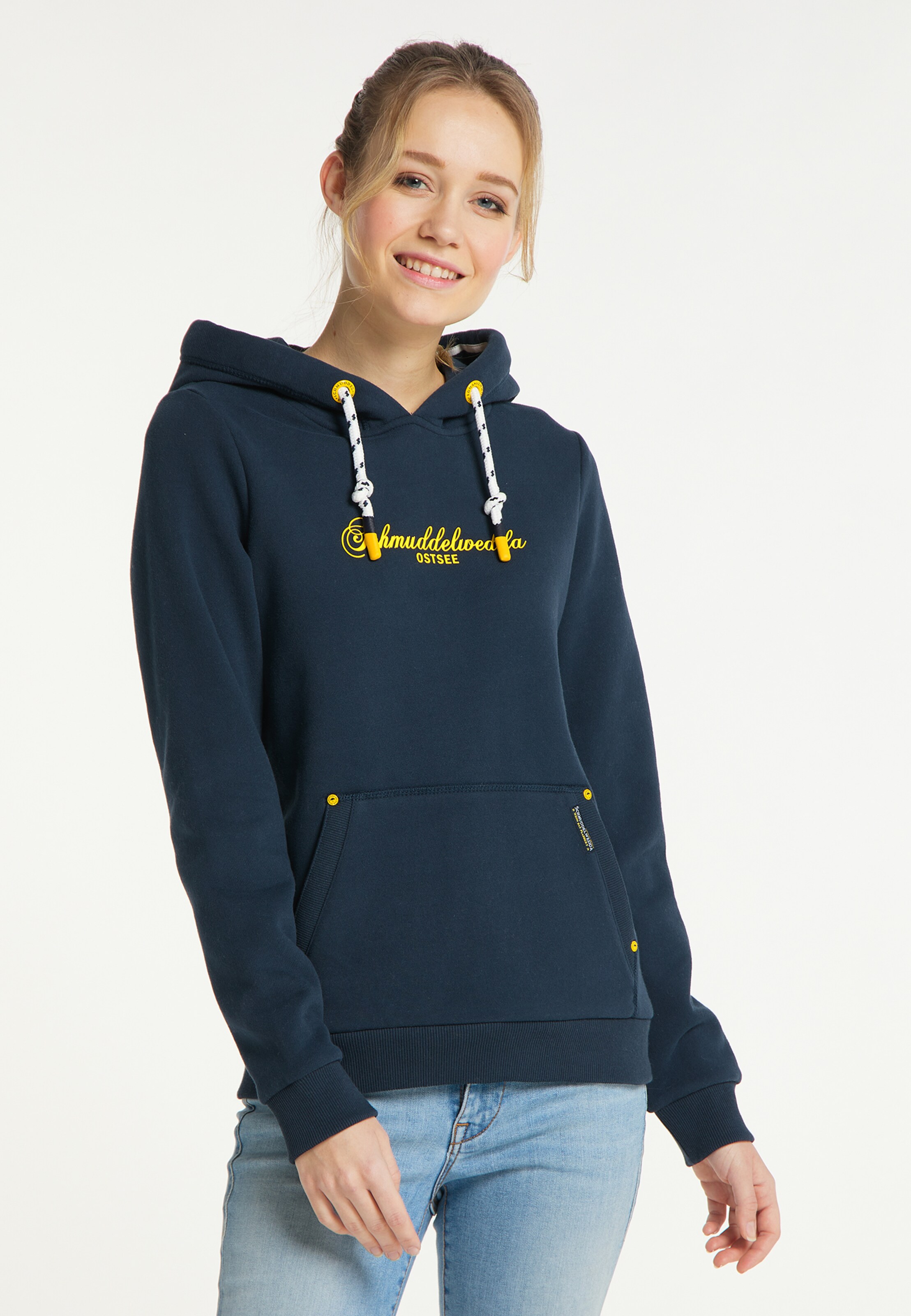 Frauen Sweat Schmuddelwedda Hoodie 'Ostsee' in Navy - VZ96947 Frauen Sweat Schmuddelwedda Hoodie 'Ostsee' in Navy - VZ96947
