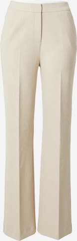 COMMA Wide leg Broek in Beige: voorkant