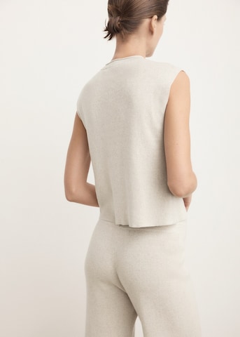 MANGO Strickweste 'Blakely' in Beige