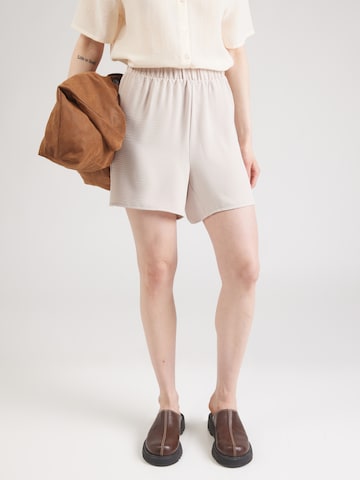 PIECES Regular Trousers 'PCANNA' in Grey: front