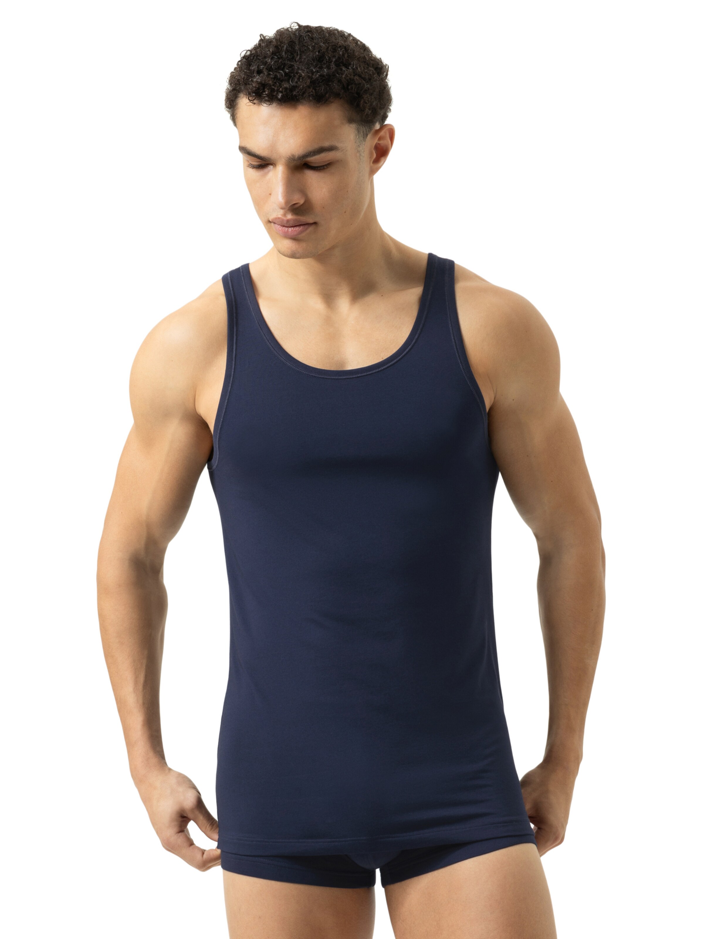 Maillot de corps Mey en bleu : devant