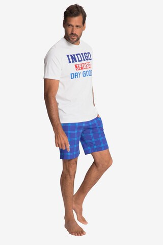 JP1880 Short Pajamas in Blue: front