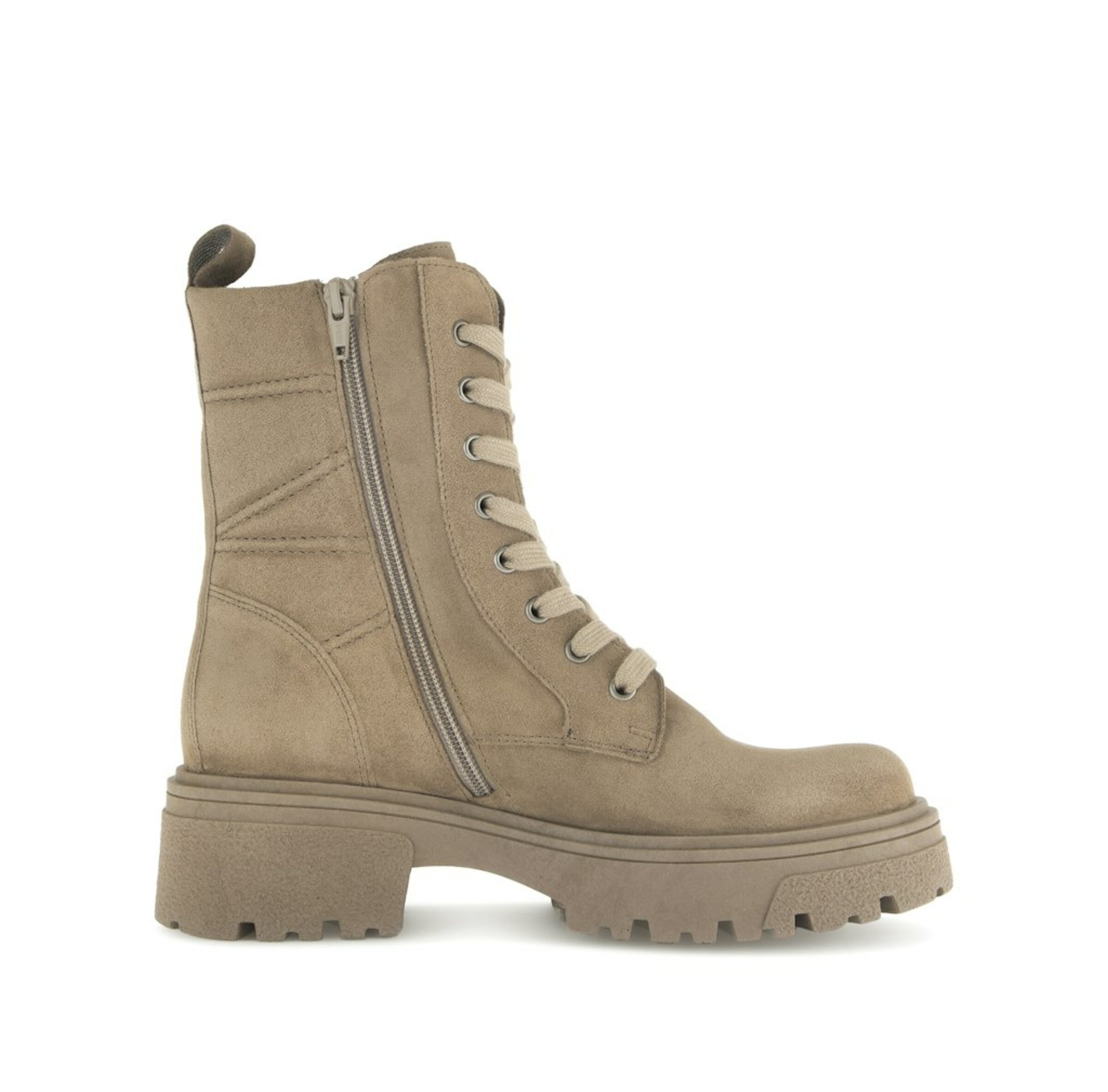 GABOR Lace-up bootie in Beige