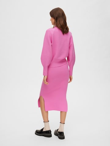 SELECTED FEMME Sweater 'MERLE FYRIA' in Pink