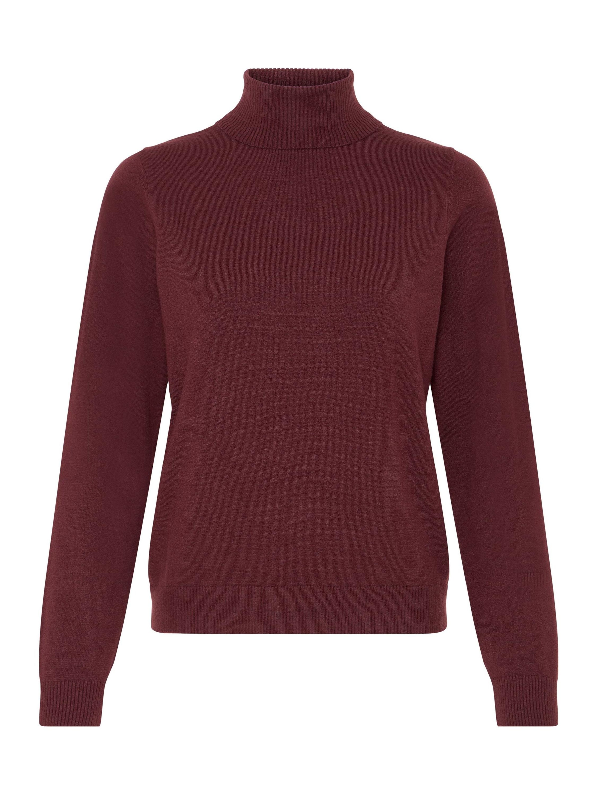 Oxmo Trui ' OXBMMNORA ROLLNECK ' in Rood: voorkant