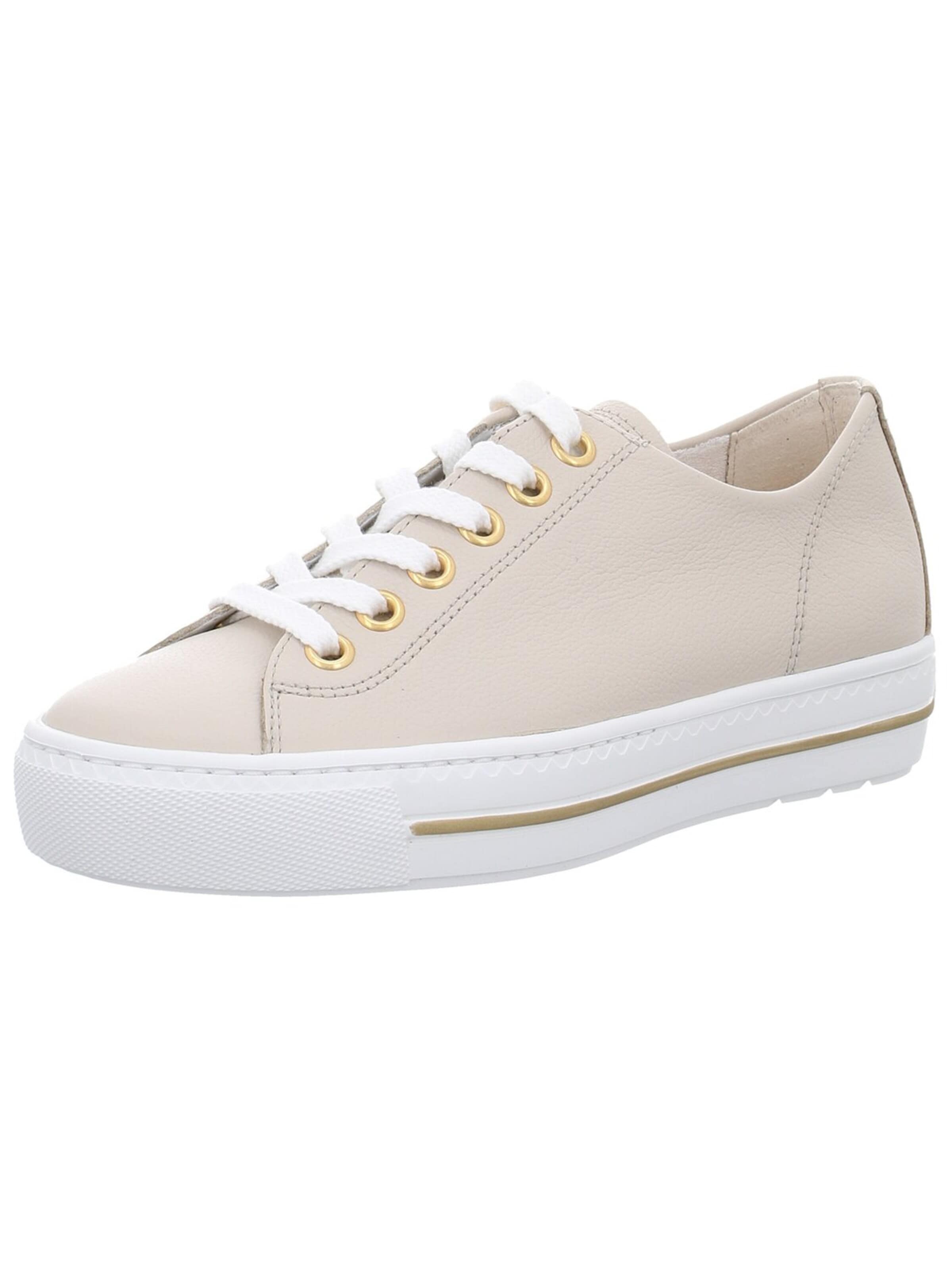 Paul Green Baskets basses 'Sneaker Damen 4704-287 Echtleder in beige' en 38,5 en beige, Vue avec produit