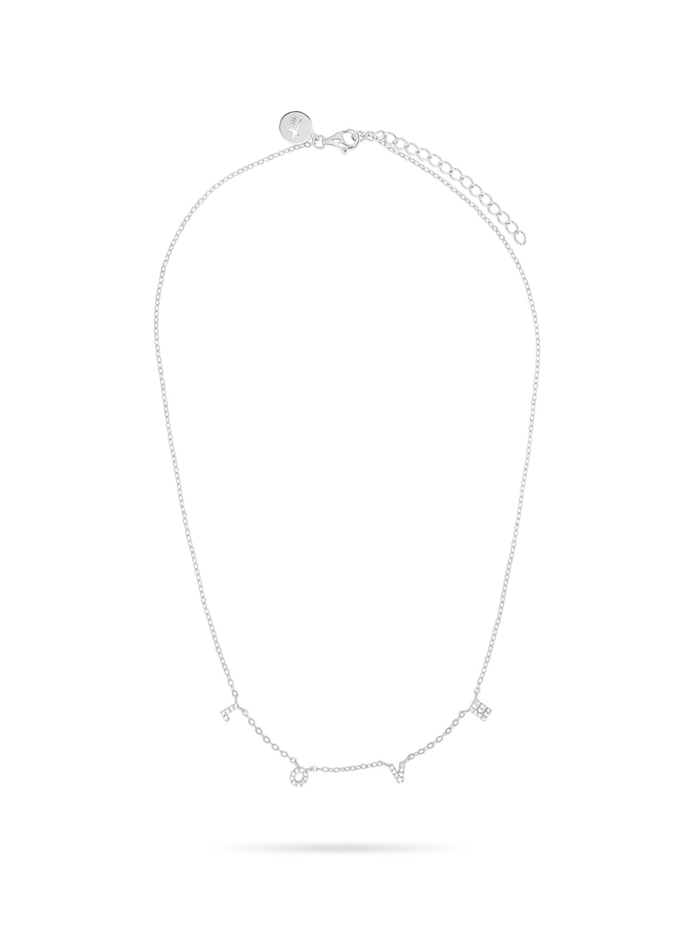 Tamaris Kette 'Silver Love' in Silber: Vorderseite