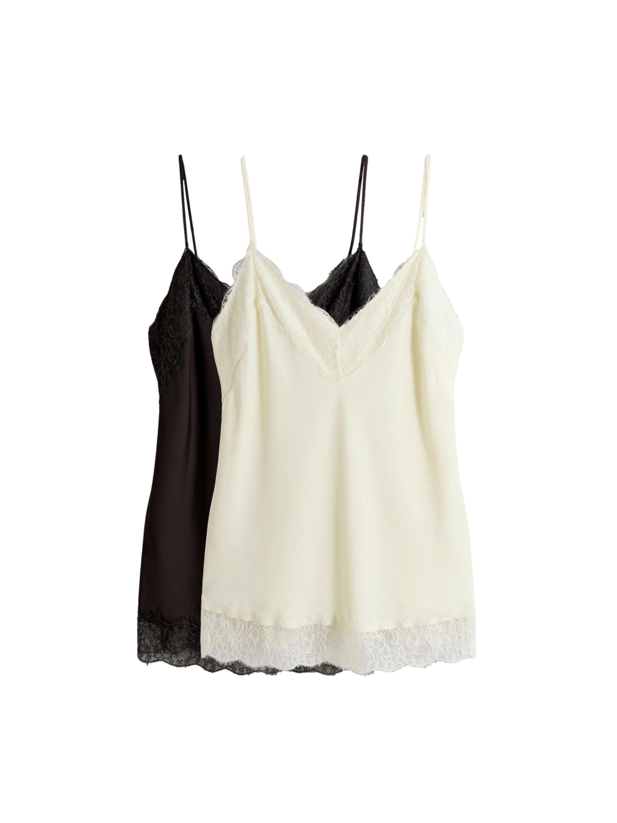 The Set Unterhemd in Schwarz: Vorderseite