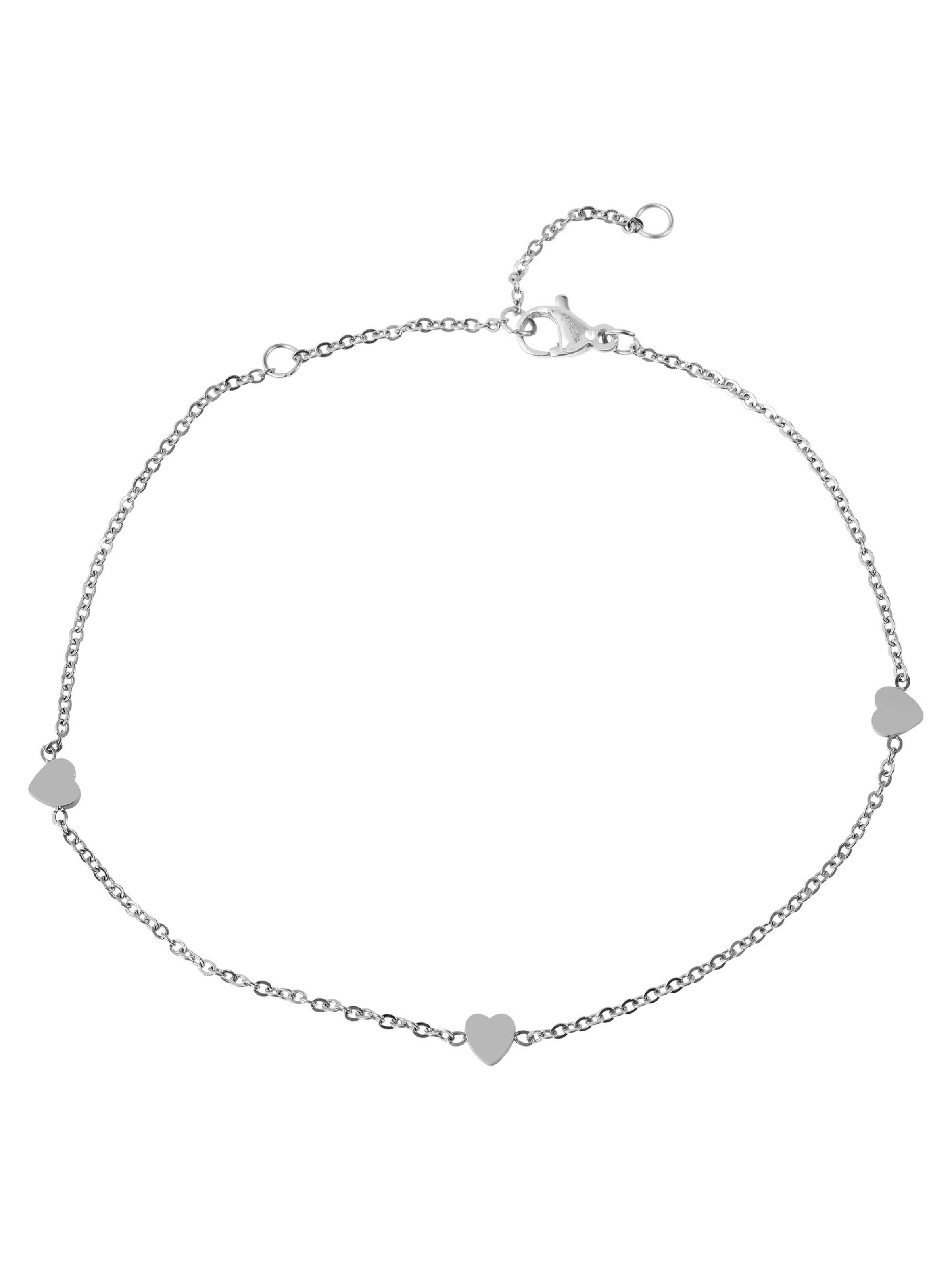 Akzent Fußschmuck 'Michéle, silberfarbig, langlebig'‌‌‌‌‌‌‌‌‌‌ in Silber: Vorderseite