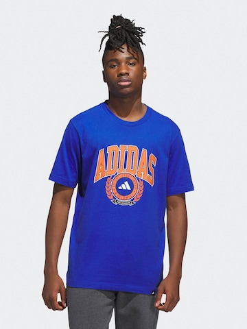 ADIDAS SPORTSWEAR Λειτουργικό μπλουζάκι 'Varsity Crest' σε μπλε: μπροστά