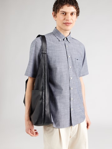 FYNCH-HATTON - Ajuste regular Camisa en azul: frente