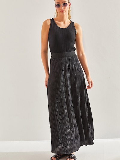 Bianco Lucci Jupe en noir, Vue avec produit