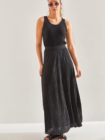 Jupe Bianco Lucci en noir : devant