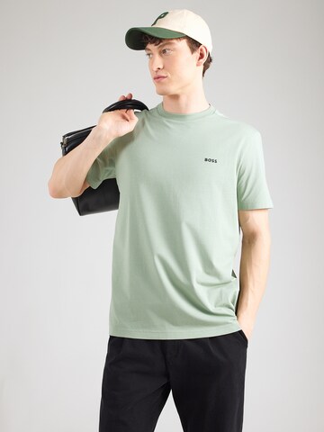 BOSS Shirt in Groen: voorkant