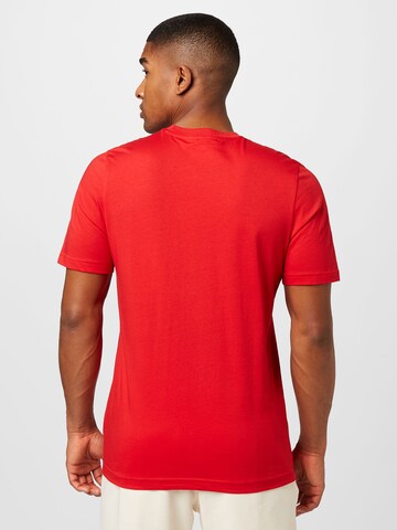ADIDAS ORIGINALS T-Shirt 'Trefoil Essentials' in Rot