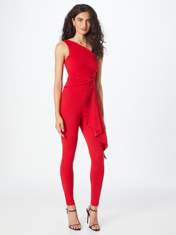 TFNC Jumpsuit in Red: front