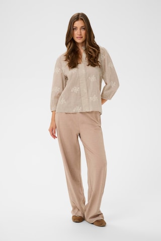 Cream Bluse in Braun