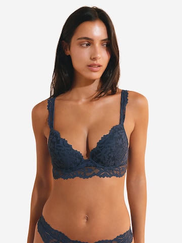 ETAM Push-up BH 'Legende' in Blauw: voorkant