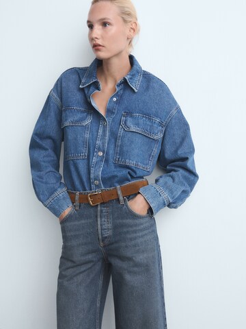 MANGO Разкроени Дънки 'Seattle' в синьо