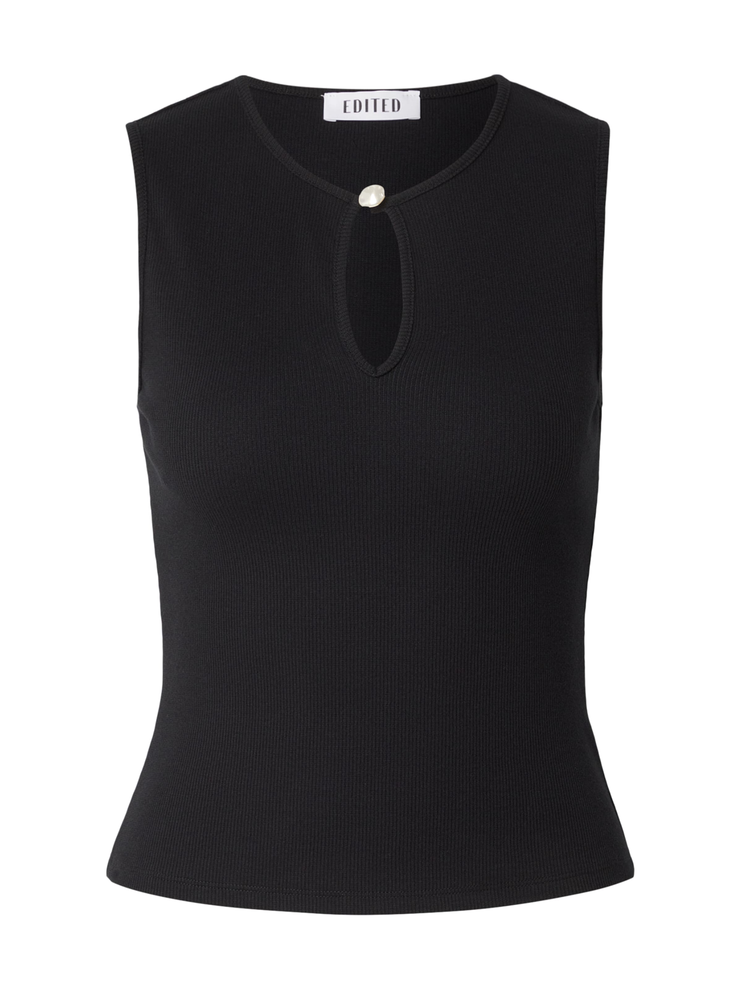 EDITED Top 'Hadia' in Schwarz: Vorderseite
