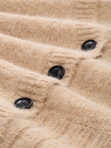TOM TAILOR Knit Cardigan in Beige