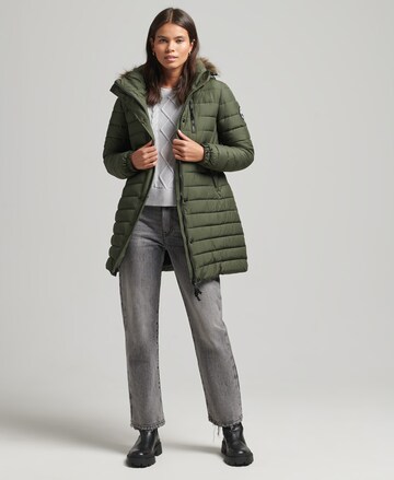 Superdry Wintermantel in Groen