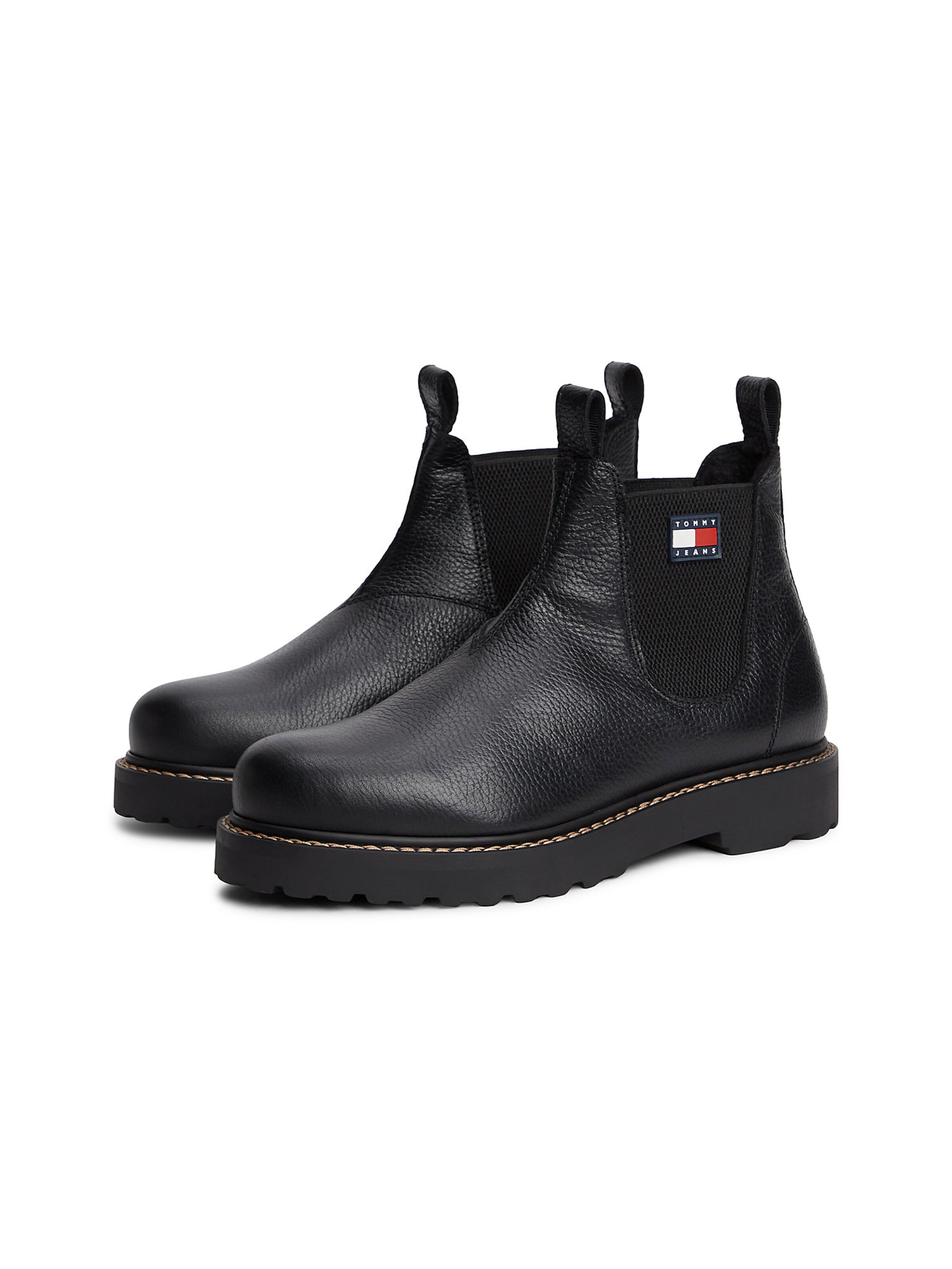 Tommy Jeans Chelsea Boots in Black