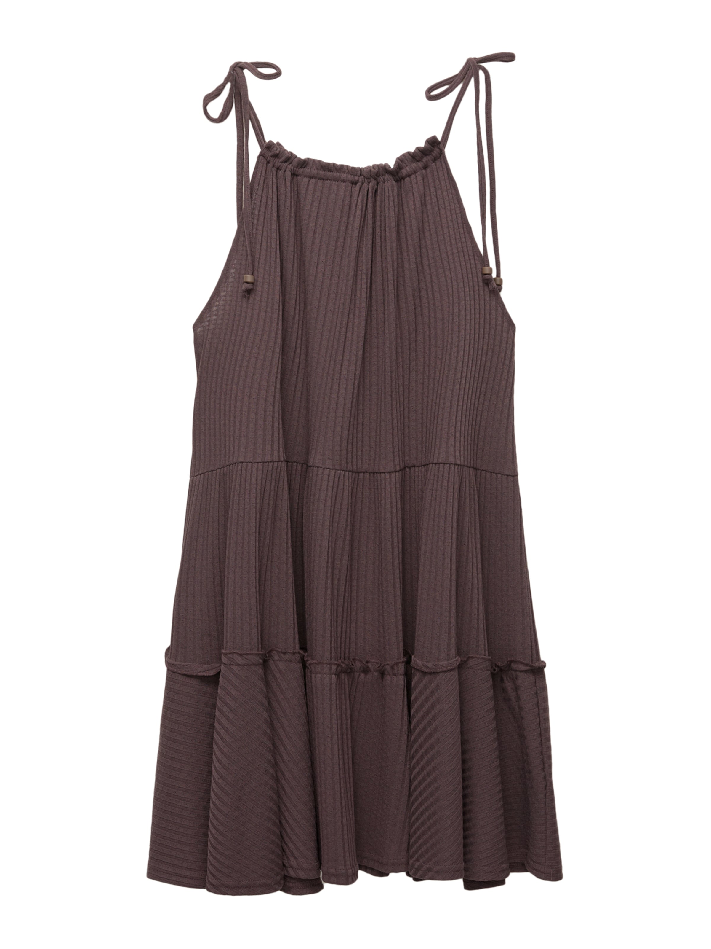 Pull&Bear Jurk in Bruin: voorkant