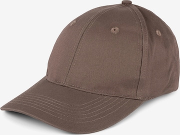 styleBREAKER Cap 'Baseball Cap Einfarbig' in Grau: Vorderseite