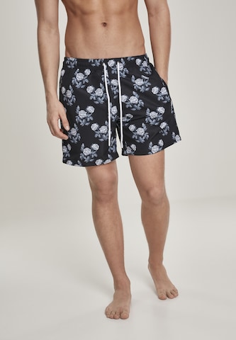 Urban Classics Badeshorts in Schwarz: Vorderseite