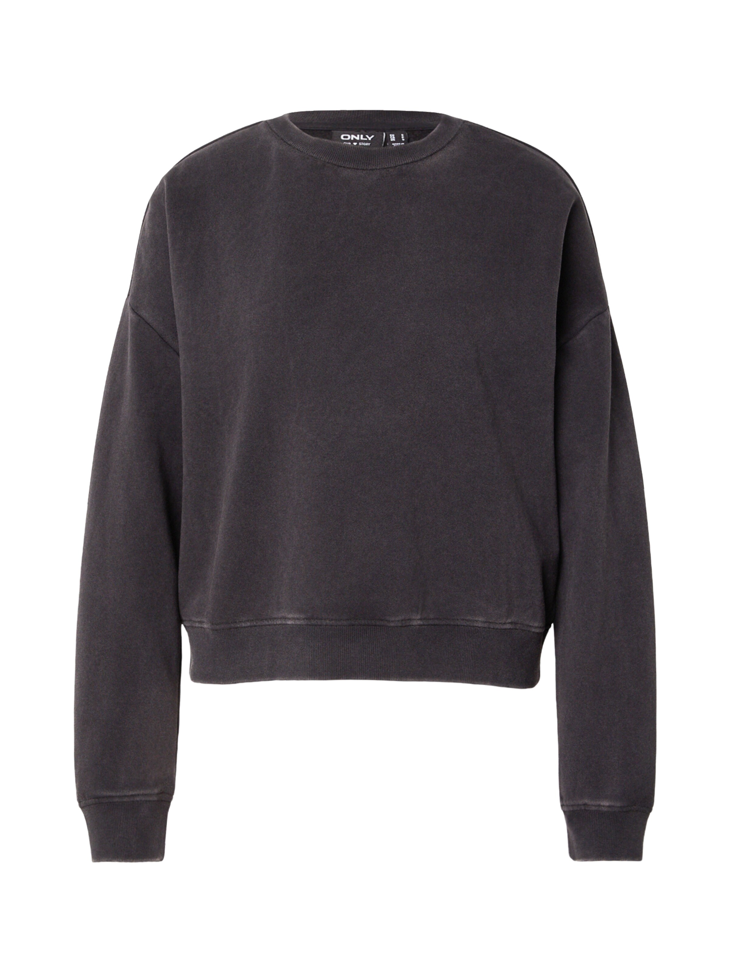 ONLY Sweatshirt in Zwart: voorkant