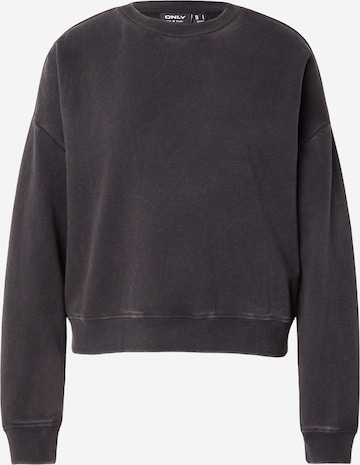 ONLY Sweatshirt in Zwart: voorkant
