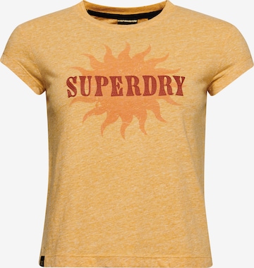 Superdry T-Shirt in Gelb: predná strana