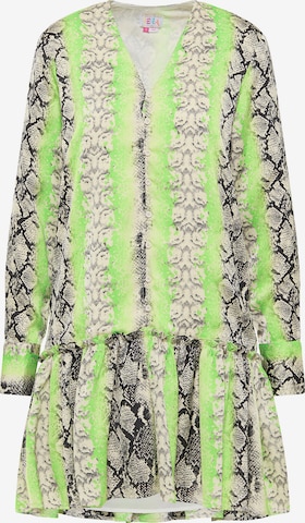 Robe-chemise IZIA en vert : devant