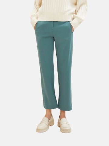 Regular Pantalon chino 'Mia' TOM TAILOR en vert : devant