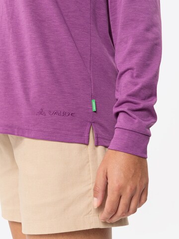 VAUDE Sweatshirt 'Mineo LS HO' in Lila