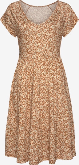 BUFFALO Kleid in creme / karamell / gelb, Produktansicht