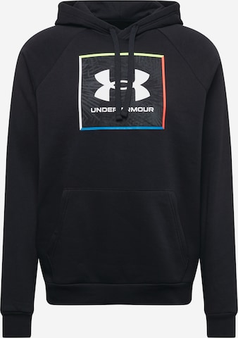UNDER ARMOURSportska sweater majica - crna boja: prednji dio