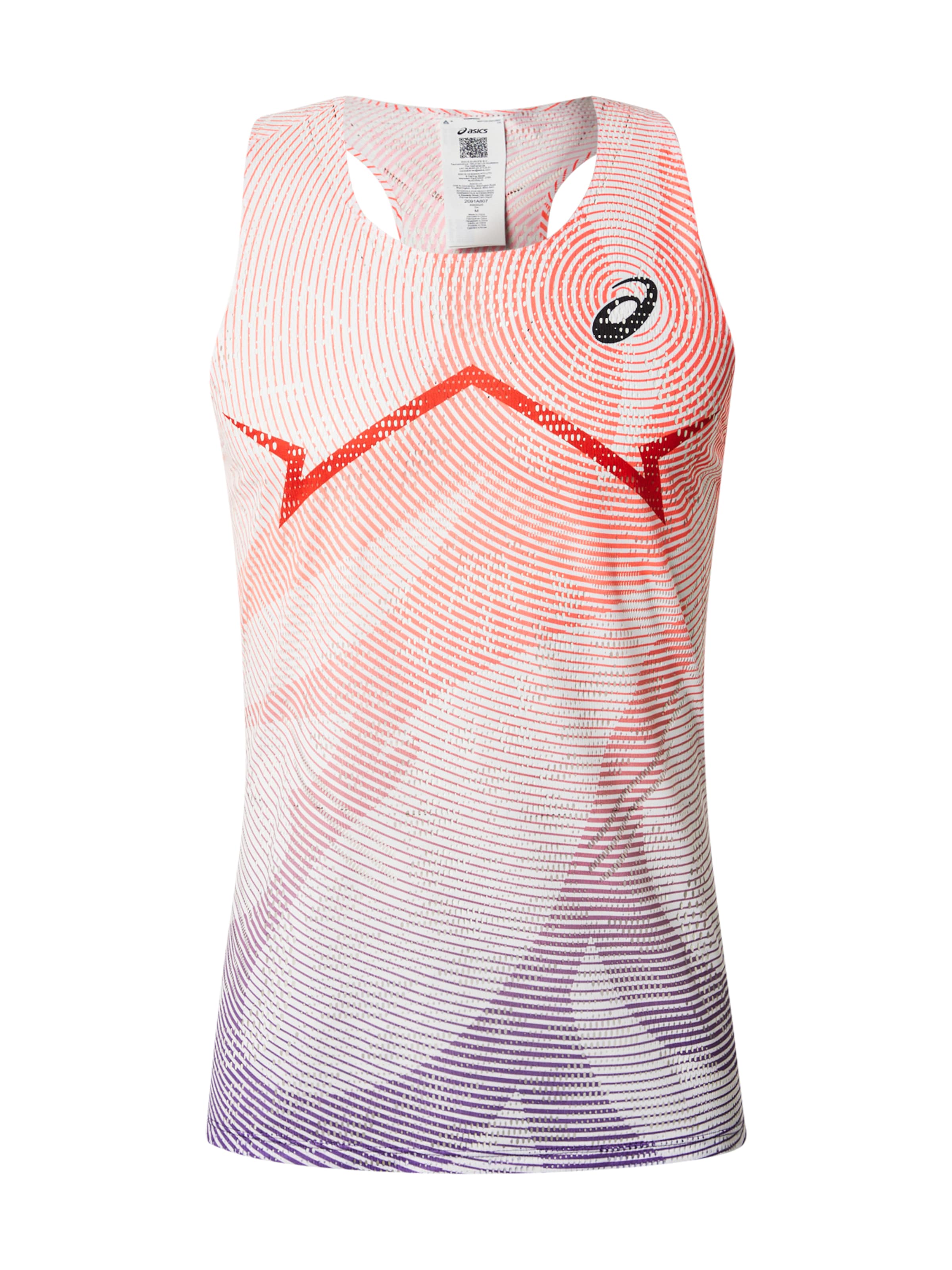 ASICS Camiseta funcional 'METASPEED' en lila oscuro / rojo anaranjado / negro / blanco, Vista del producto