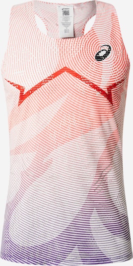 ASICS T-Shirt fonctionnel 'METASPEED' en violet foncé / rouge orangé / noir / blanc, Vue avec produit